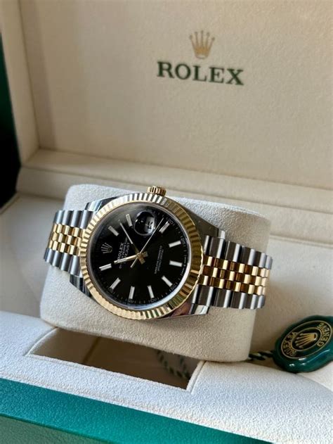 rolex datejust schwarzes zifferblatt|rolex 3235 datejust 41.